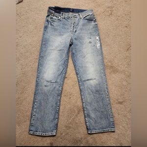 Women’s Gap boyfriend mid rise straight jeans button fly size 10 tall